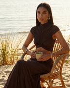 Cocoa Mirage Cutout Maxi Dress