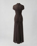 Cocoa Mirage Cutout Maxi Dress