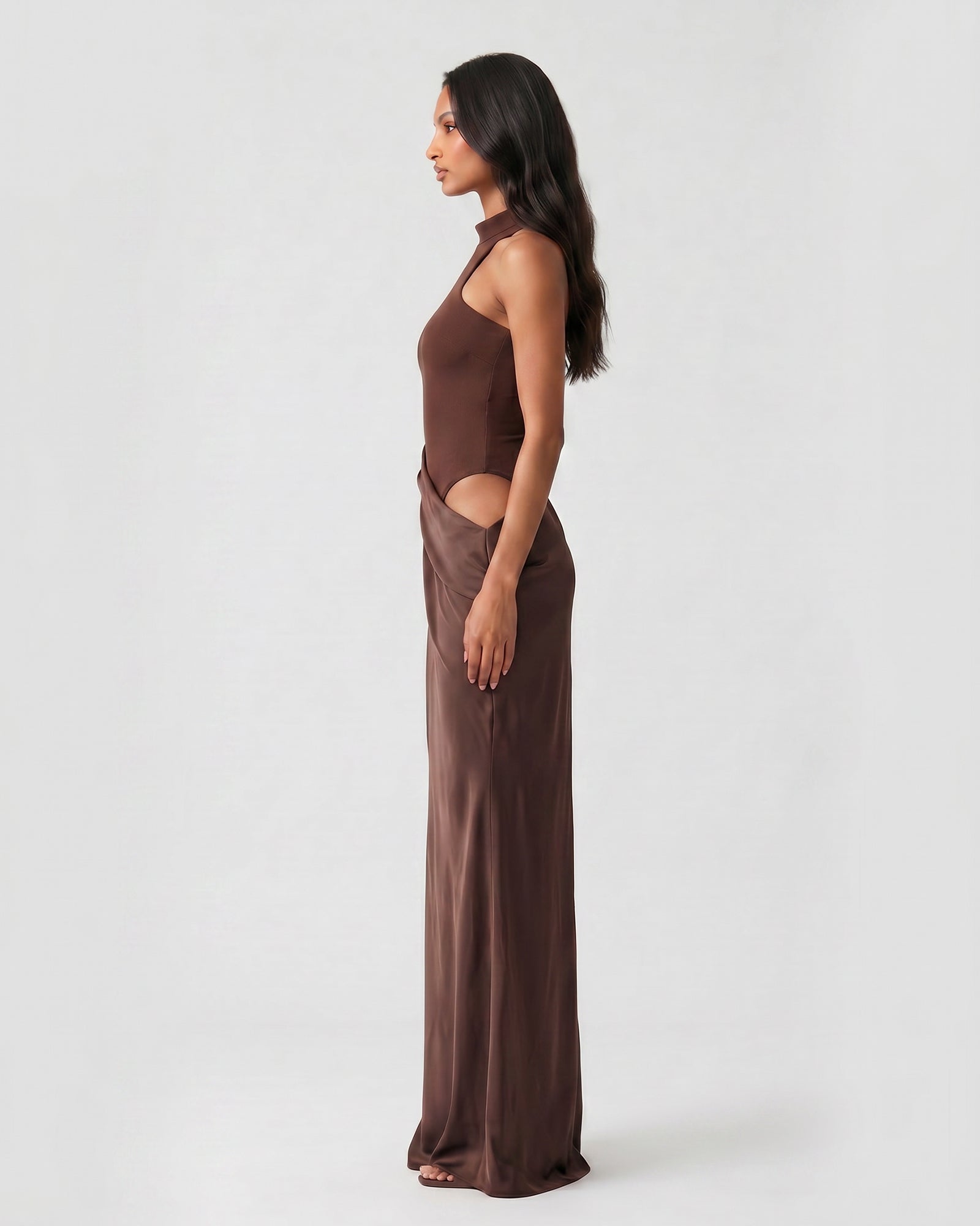Cocoa Sienna Drape Maxi Dress