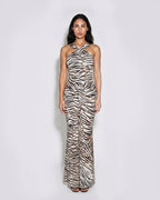 Noir Instinct Halter Maxi Dress