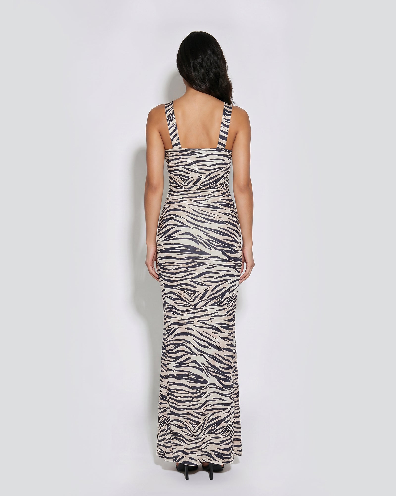 Noir Instinct Halter Maxi Dress
