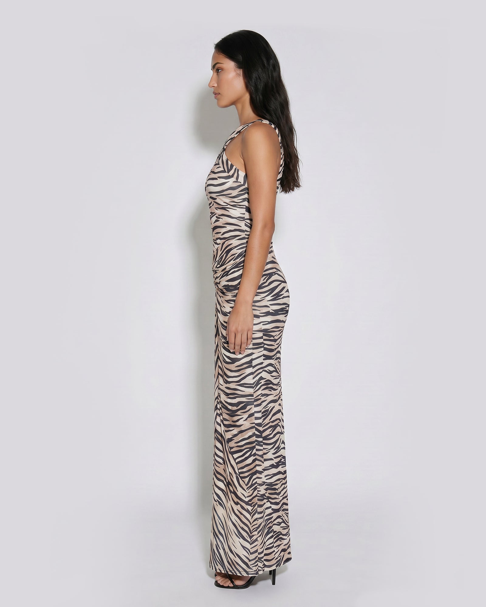 Noir Instinct Halter Maxi Dress