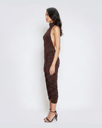 Poise Ruched Halter Dress