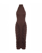 Poise Ruched Halter Dress