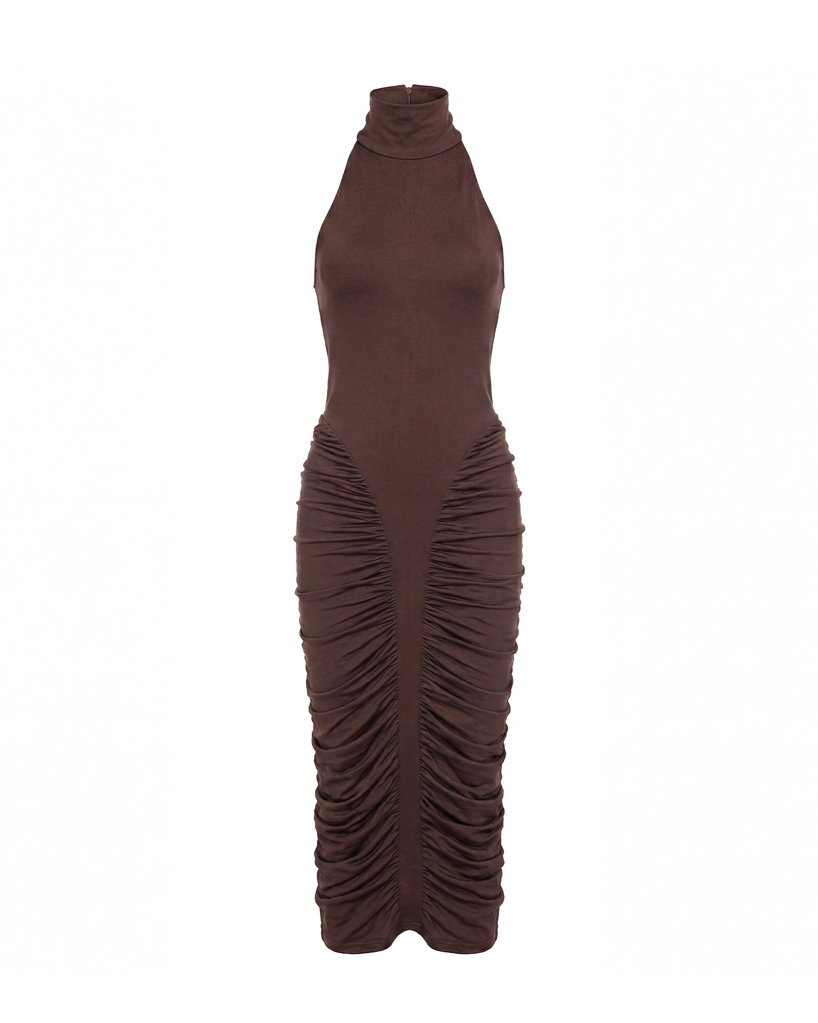 Poise Ruched Halter Dress