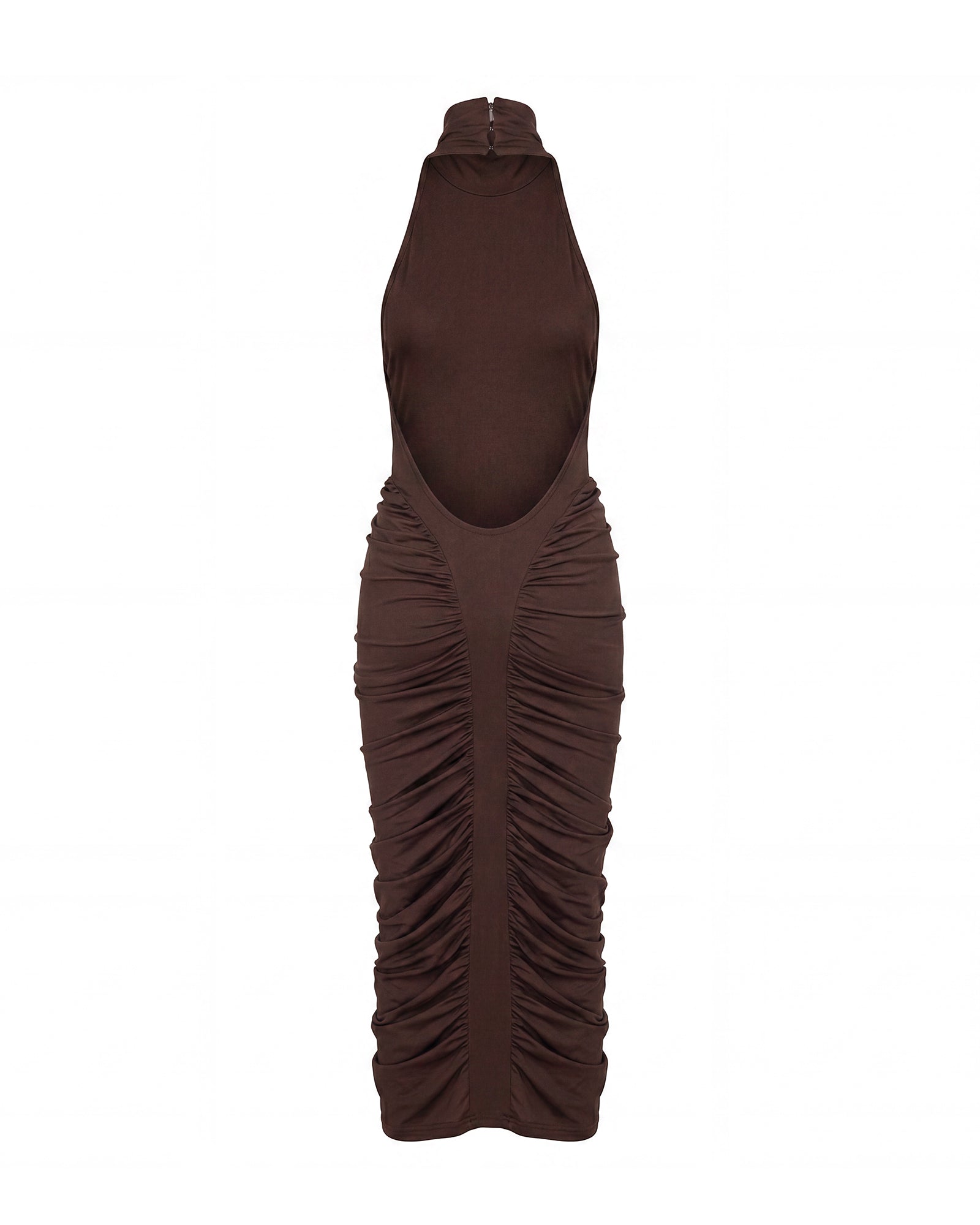 Poise Ruched Halter Dress