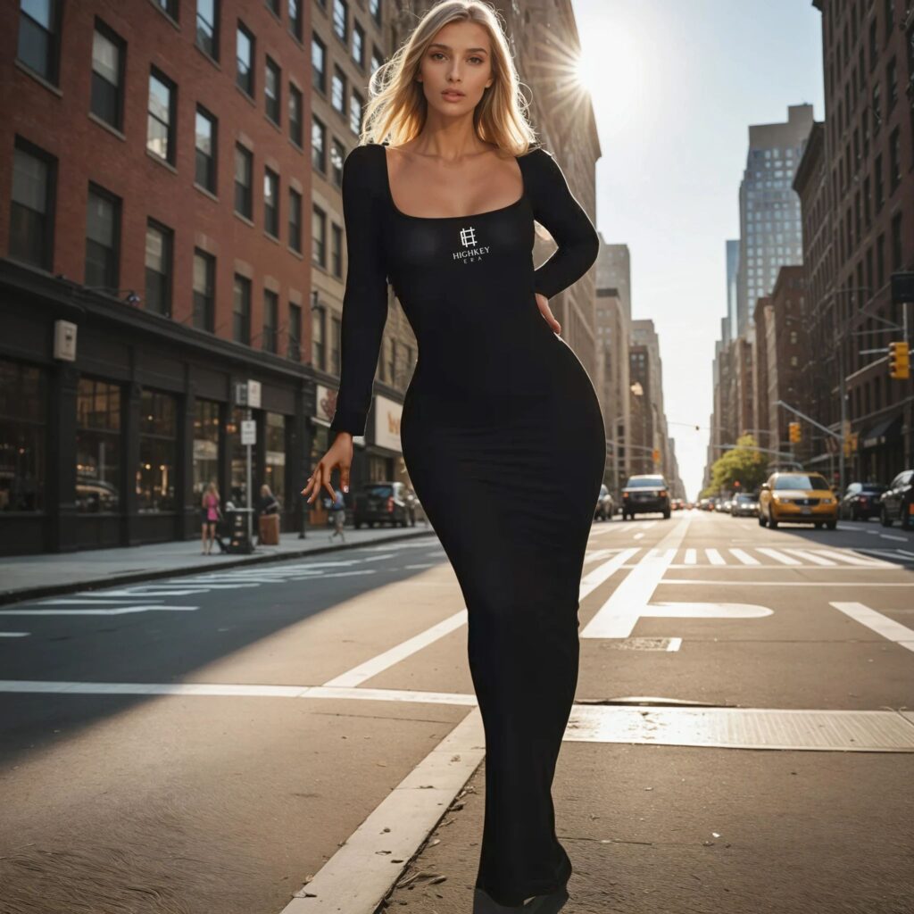 Highkey Era Dress New York Background Blonde