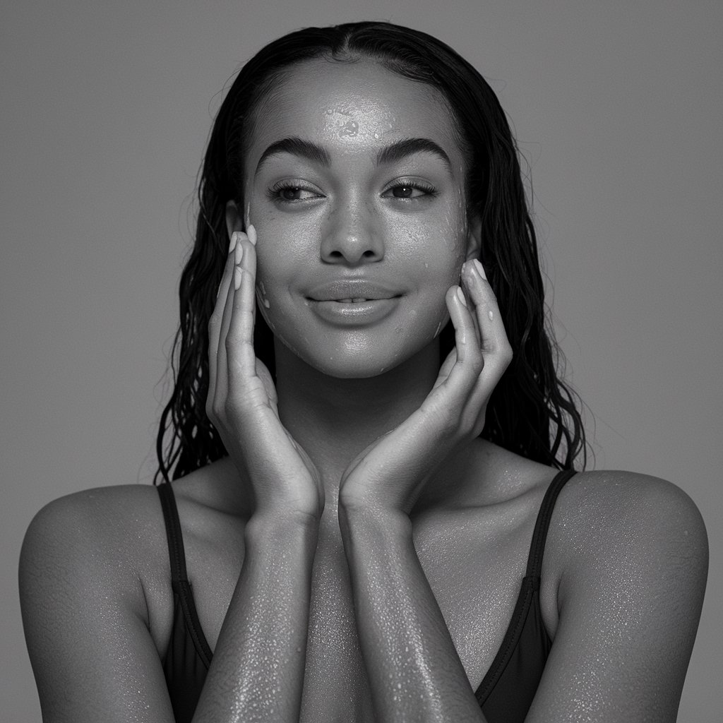 face-serum-grayscale-photo-of-a-black-woman